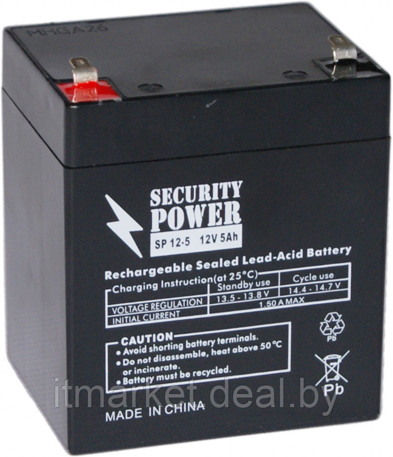 Аккумулятор для ИБП Security Power SP 12-5 F1 - фото 1 - id-p212948757