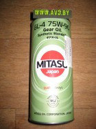 Масло Mitasu MJ-443 GEAR OIL GL-4 75W-90 Synthetic Blended 1л