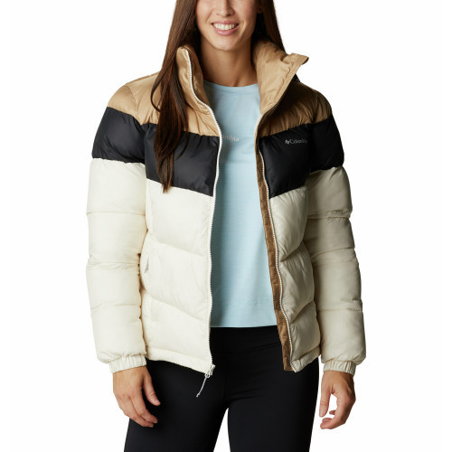 Куртка утепленная женская Columbia Puffect Color Blocked Jacket молочный - фото 1 - id-p212948883