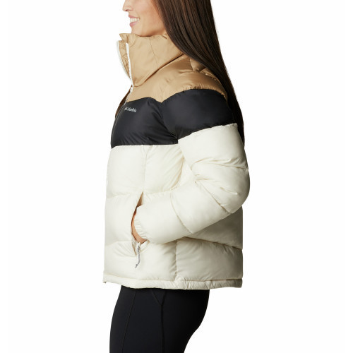 Куртка утепленная женская Columbia Puffect Color Blocked Jacket молочный - фото 2 - id-p212948883