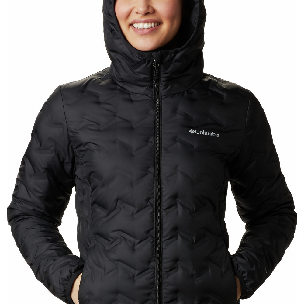 Куртка пуховая женская Columbia Delta Ridge Long Down Jacket черный - фото 4 - id-p189005871