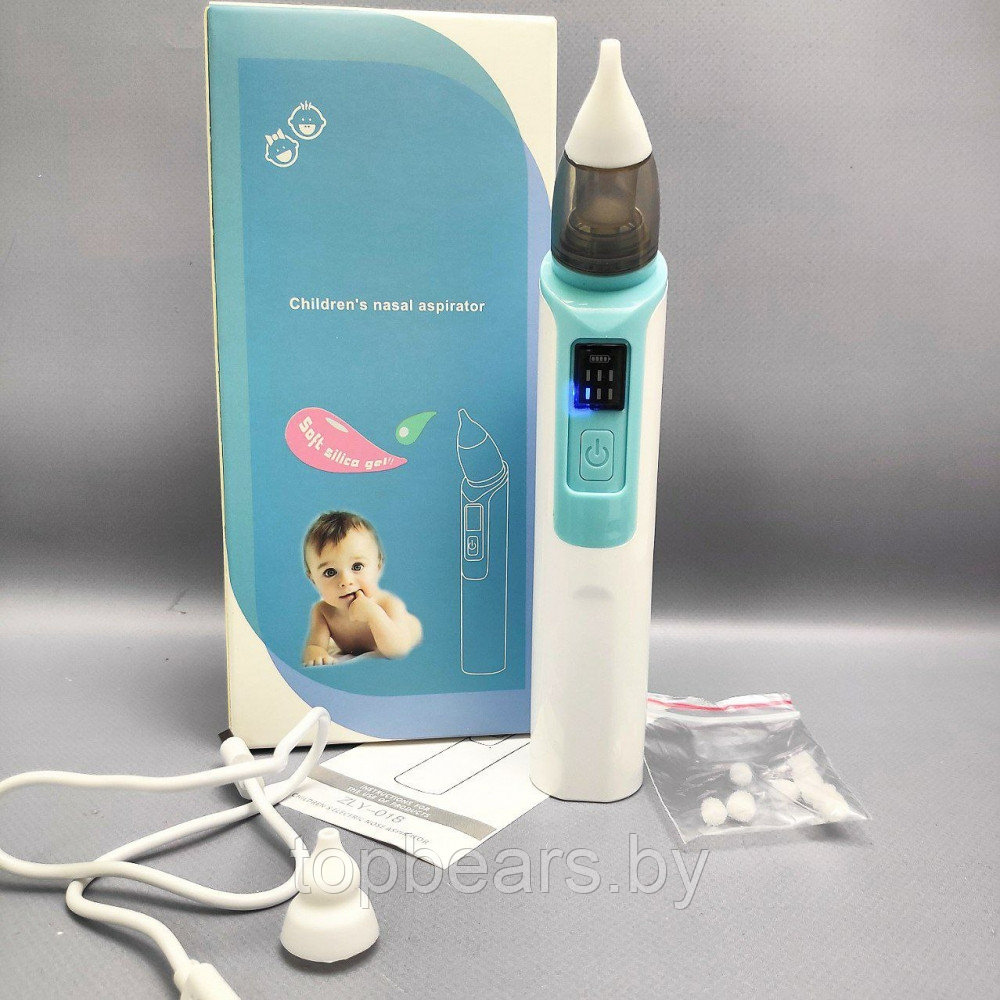 Аспиратор назальный для детей Childrens nasal aspirator ZLY-018 (6 режимов работы) / Бесшумный соплеотсос - фото 4 - id-p209905524