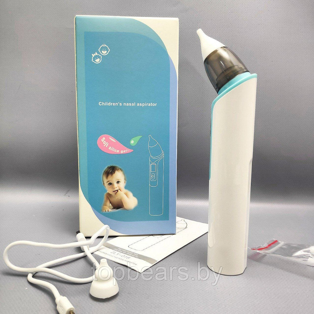 Аспиратор назальный для детей Childrens nasal aspirator ZLY-018 (6 режимов работы) / Бесшумный соплеотсос - фото 8 - id-p209905524