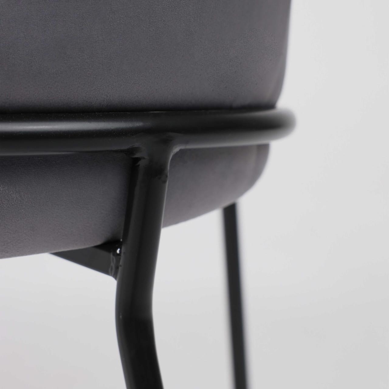Кресло AV 318, темно-серый бархат H-15/черный - фото 8 - id-p212949411