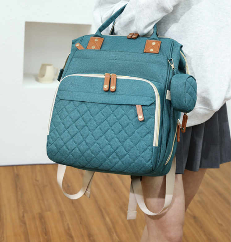 Модный многофункциональный рюкзак с термоотделом, USB и кошелечком Mommys Urban для мамы и ребенка / - фото 9 - id-p212960396