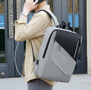 Городской рюкзак Modern City с отделением для ноутбука до 17 дюймов и USB портом Серый - фото 1 - id-p212960399