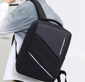 Городской рюкзак Modern City с отделением для ноутбука до 17 дюймов и USB портом Черный - фото 1 - id-p212960401