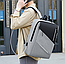 Городской рюкзак Modern City с отделением для ноутбука до 17 дюймов и USB портом Черный, фото 3