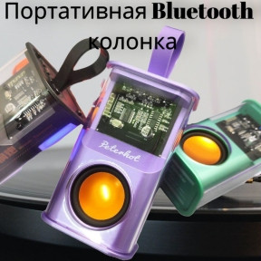 Портативная Bluetooth колонка Peterhot Battle Armour W5 с функцией TWS Фиолетовая - фото 1 - id-p208274988