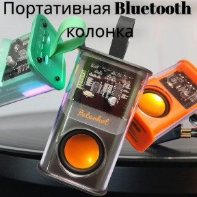 Портативная Bluetooth колонка Peterhot Battle Armour W5 с функцией TWS Черная