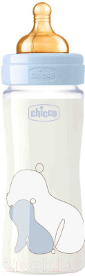 Бутылочка для кормления Chicco Original Touch Glass Boy с латексной соской / 00027720200000 - фото 2 - id-p212967039