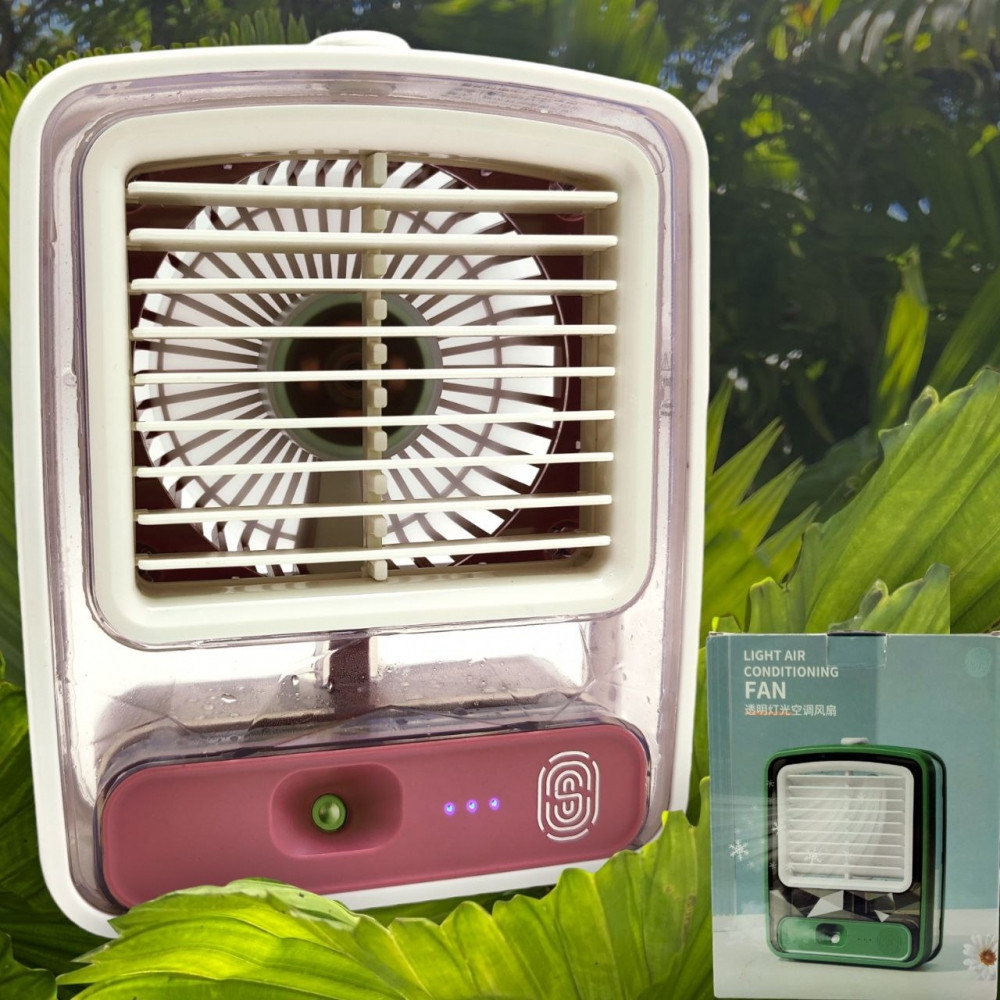 Настольный мини - вентилятор - увлажнитель Light air conditioning MINI FAN беспроводной / Кондиционер 2в1 - фото 9 - id-p206985039