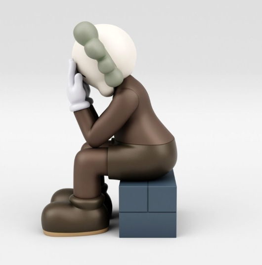 Kaws Companion Passing Through Игрушка 28 см. Коричневый - фото 8 - id-p203699469