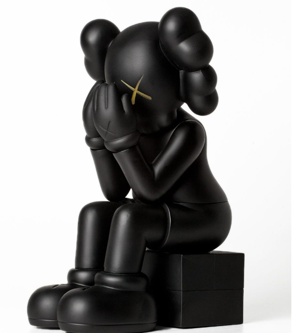 Kaws Companion Passing Through Игрушка 28 см. Черный - фото 2 - id-p203699470