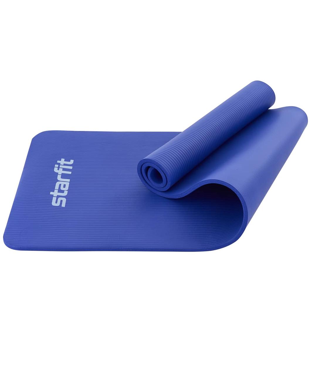 Коврик гимнастический для йоги STARFIT 183х58х1,2 см, темно-синий, NBR , FM-301-12-DBL