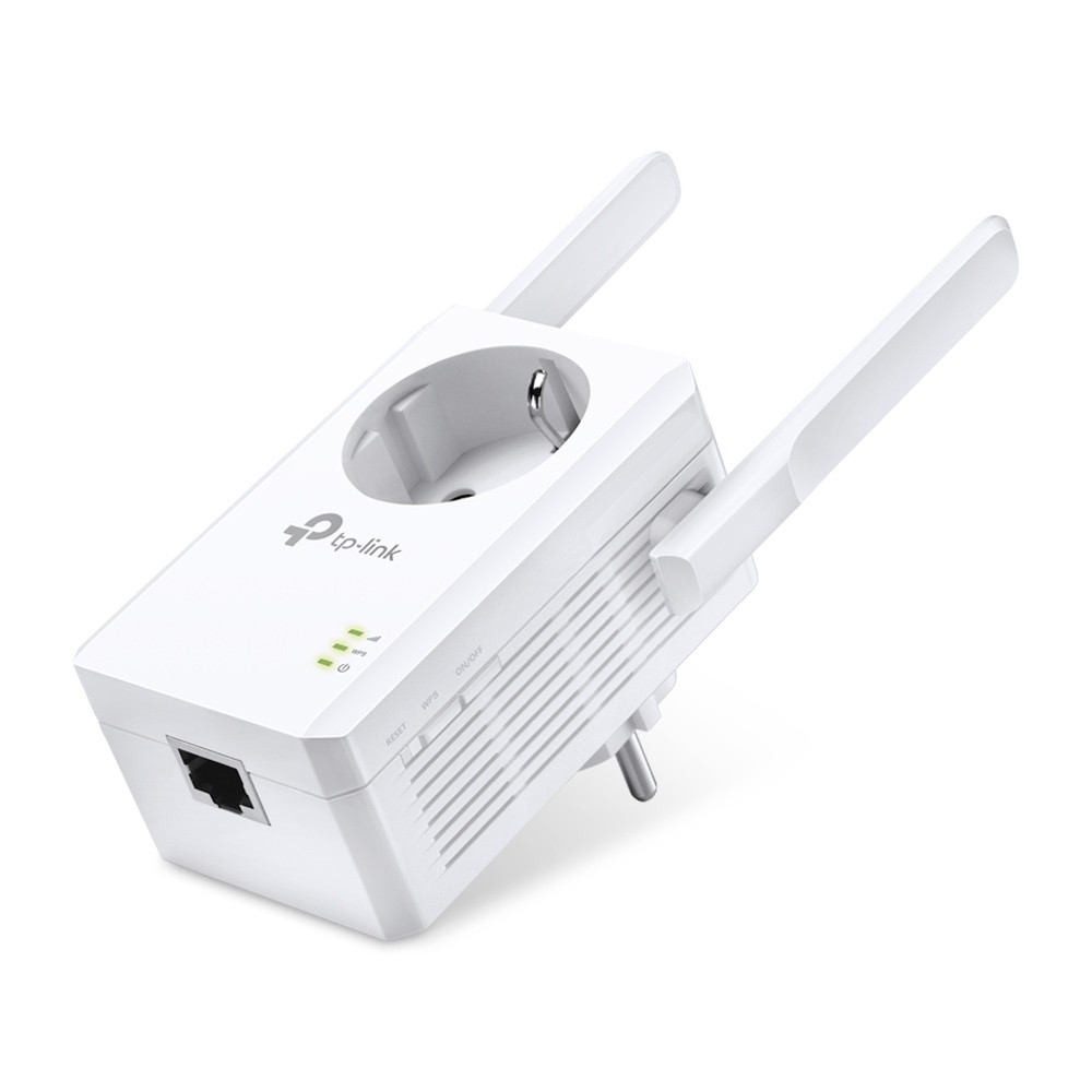 Усилитель Wi-Fi TP-Link TL-WA860RE со встроенной розеткой, 2.4 ГГц, до 300 Mbps, 1x100Mbit LAN - фото 3 - id-p212979569