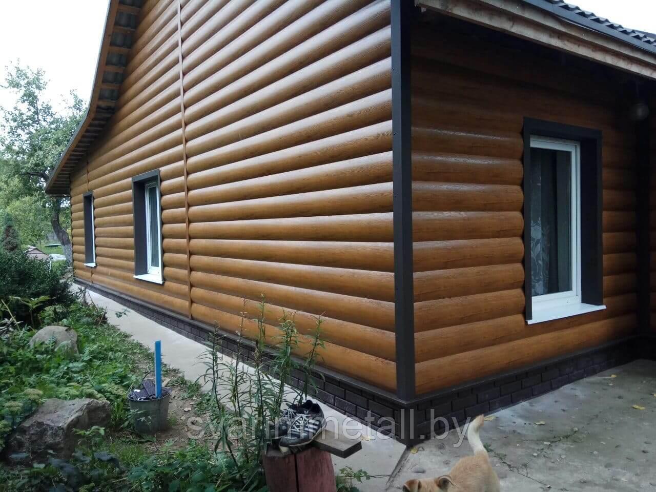 Обшивка домов сайдингом (блок хаус)