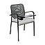 Стул АМИГО блек ARM T для посетителей, офиса и дома, Кресло AMIGO Black  ARM T +пюпитр ткань + сетка, фото 2