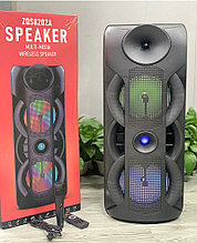 Портативная колонка BT Speaker ZQS-8202A, с микрофоном, с пультом ДУ 40 Ватт