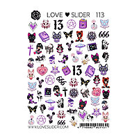 Слайдер Crazy Shine Nails mini LOVE SLIDER 113 (7x10)