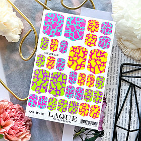 Пленки LAQUE NAIL WRAPS PEDICURE №12