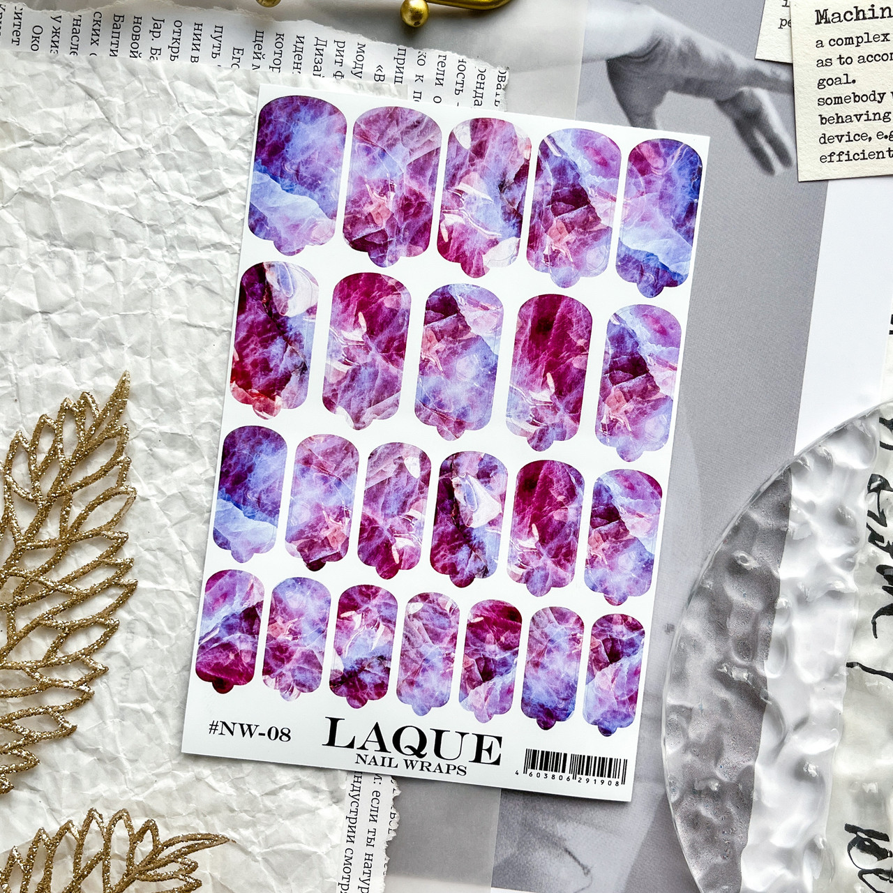 Пленки LAQUE NAIL WRAPS №8