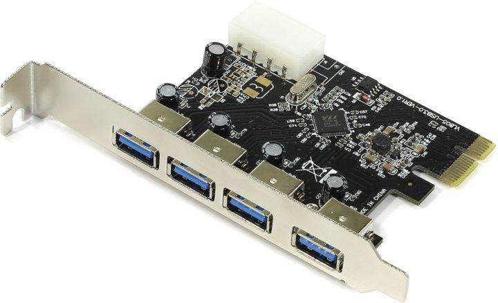 Espada Контроллер PCI-E, USB3.0 4внеш.порта, модель PCIe4USB3.0, oem (41977) - фото 1 - id-p212702342