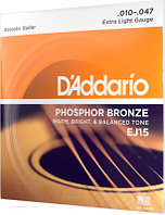 Струны для акустической гитары D'Addario EJ15