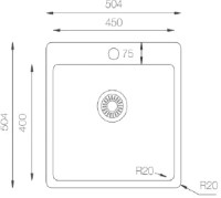 Мойка кухонная ZORG ZRE 5050 - фото 10 - id-p213053686