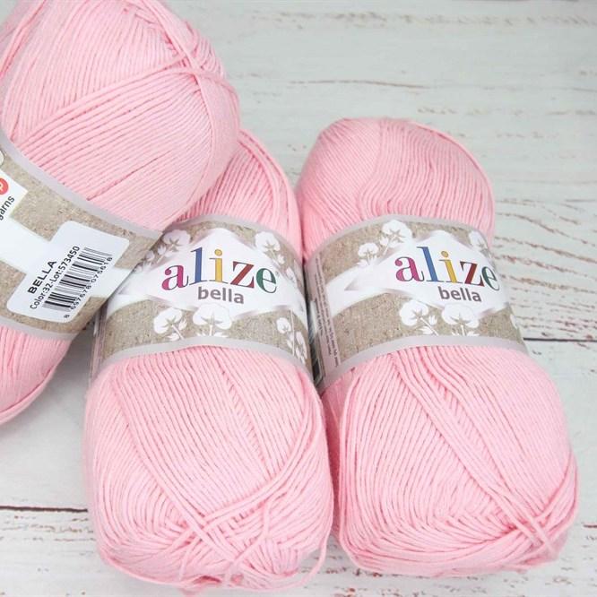 Пряжа Alize Bella (100% хлопок ) 100 г. цвет 32 розовый: продажа, цена ...
