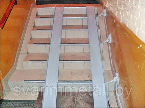 Пандус на лестницу, из металла
