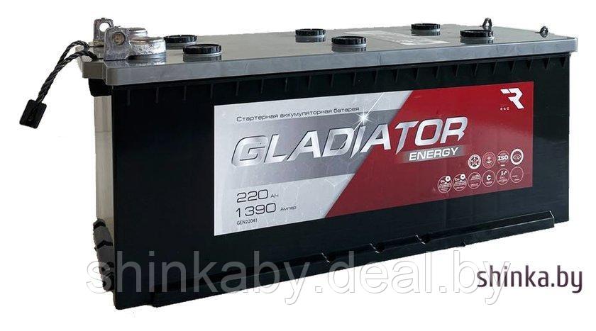 Автомобильный аккумулятор Gladiator Energy 220 (4) рус (220 А·ч) - фото 1 - id-p213073595