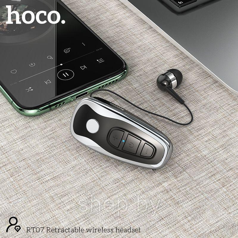 Bluetooth-гарнитура Hoco RT07 цвет: черный (Bluetooth 5.0; 110мАч) - фото 3 - id-p213074174