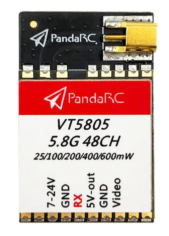 Видеопередатчик PandaRC VT5805 5,8Ghz 48CH 25/100/200/400/600mW (MMCX), фото 2