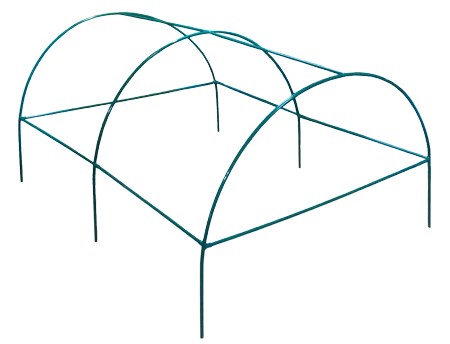 Теплица сборная под пленку 4м*2,4м РБ - фото 1 - id-p213098750
