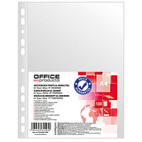 Файл (папка-карман) "Office products", A4, 100 шт, 50 мкм, прозрачный