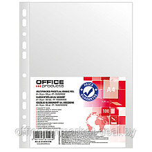 Файл (папка-карман) "Office products", A4, 100 шт, 50 мкм, прозрачный