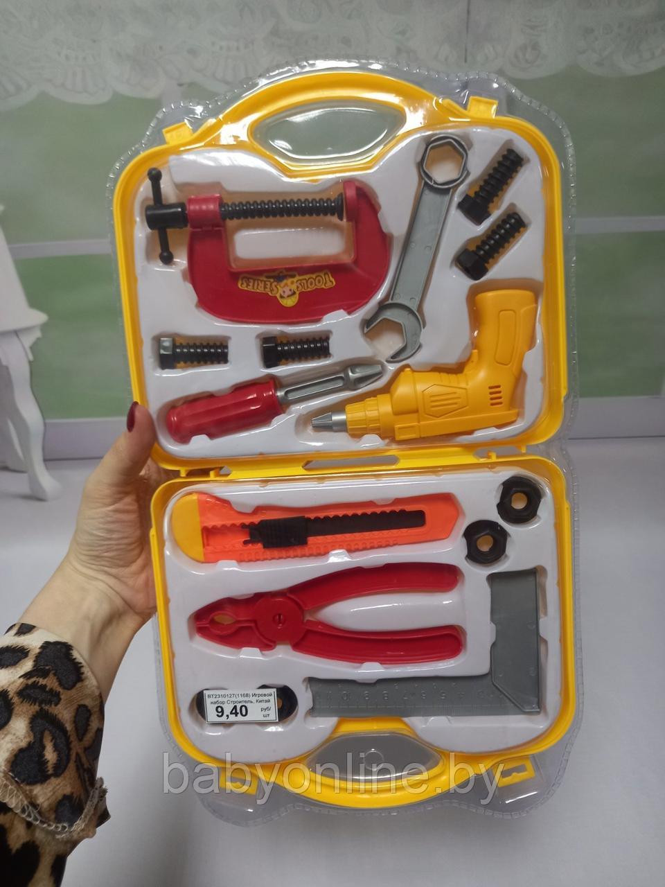 Детский набор инструментов Строитель в чемодане 1168 - фото 1 - id-p213103366