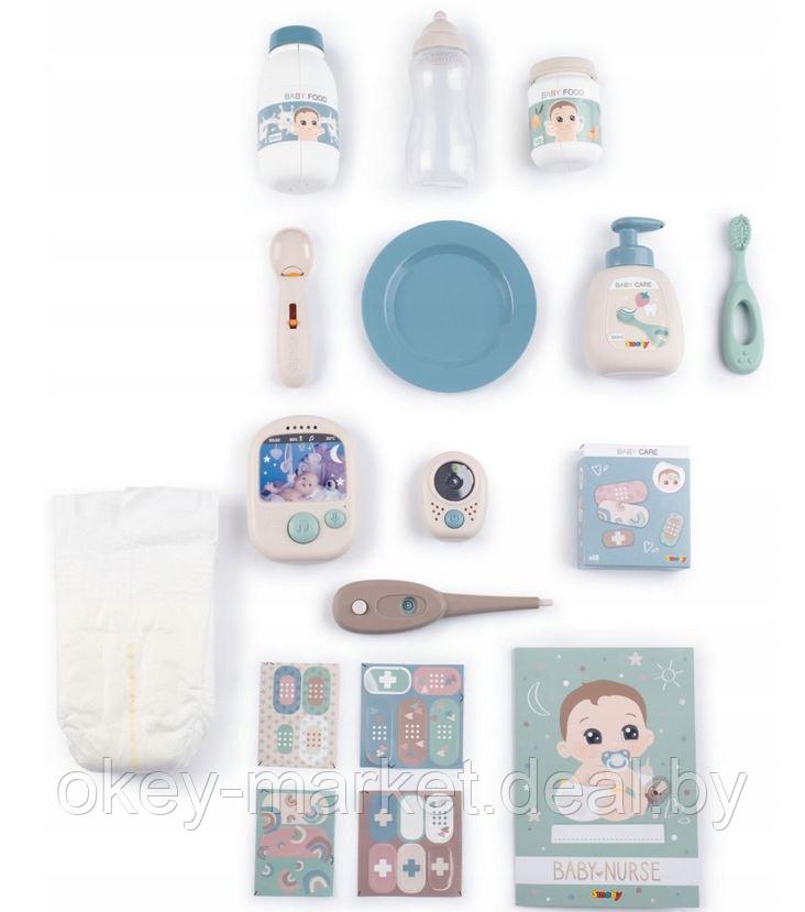 Игровой набор для девочек по уходу за куклой Smoby Baby Nurse Электронный уголок - фото 8 - id-p213108093