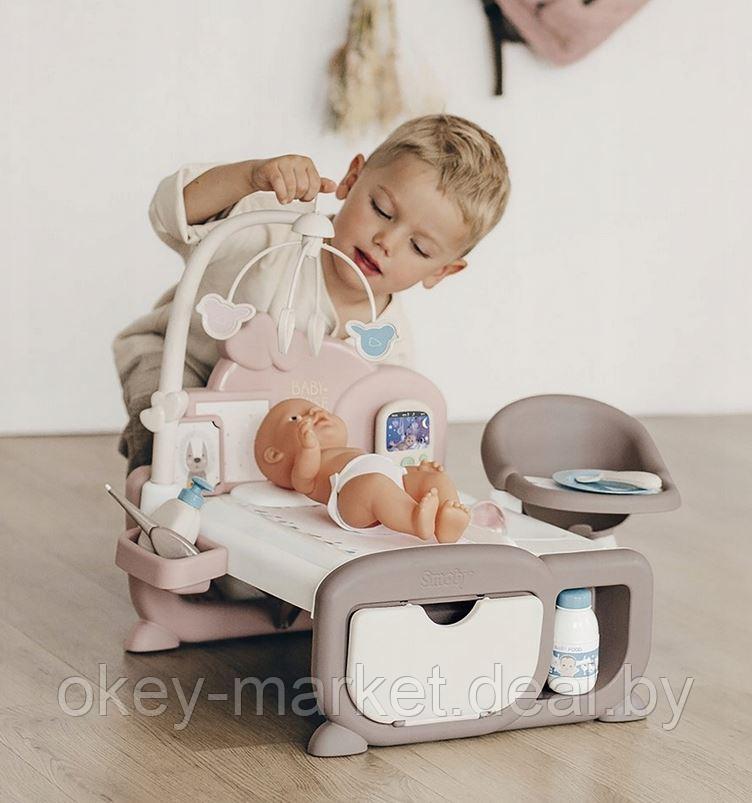 Игровой набор для девочек по уходу за куклой Smoby Baby Nurse Электронный уголок - фото 3 - id-p213108093