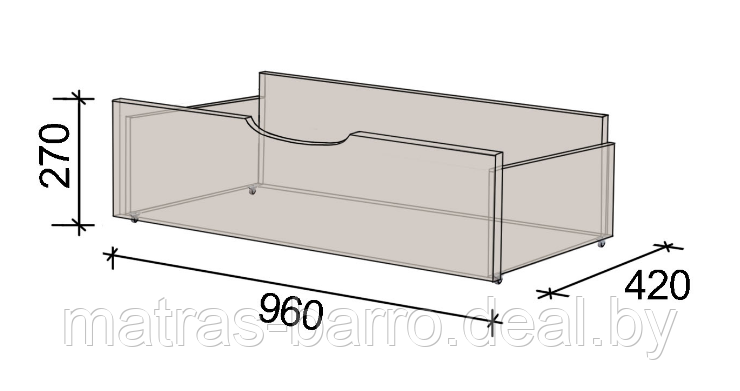 Двуспальная кровать СН-120.03-1400 с ящиком дуб экспрессив песочный/дуб экспрессив бронзовый - фото 5 - id-p52395682
