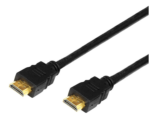 Шнур HDMI - HDMI без фильтров, длина 1,5 метра, (GOLD) (PE пакет) PROconnect