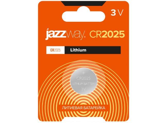 Батарейка CR2025 3V lithium 1шт. JAZZWAY (Литиевая)