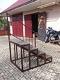 Лестница крыльцо уличная со ступенями из ДПК., фото 3