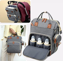 Модный многофункциональный рюкзак с термоотделом, USB и кошелечком Mommy's Urban для мамы и ребенка