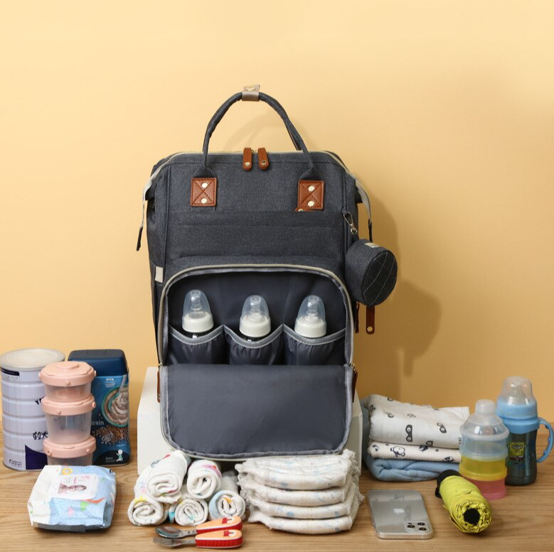 Модный многофункциональный рюкзак с термоотделом, USB и кошелечком Mommy's Urban для мамы и ребенка - фото 9 - id-p213128632