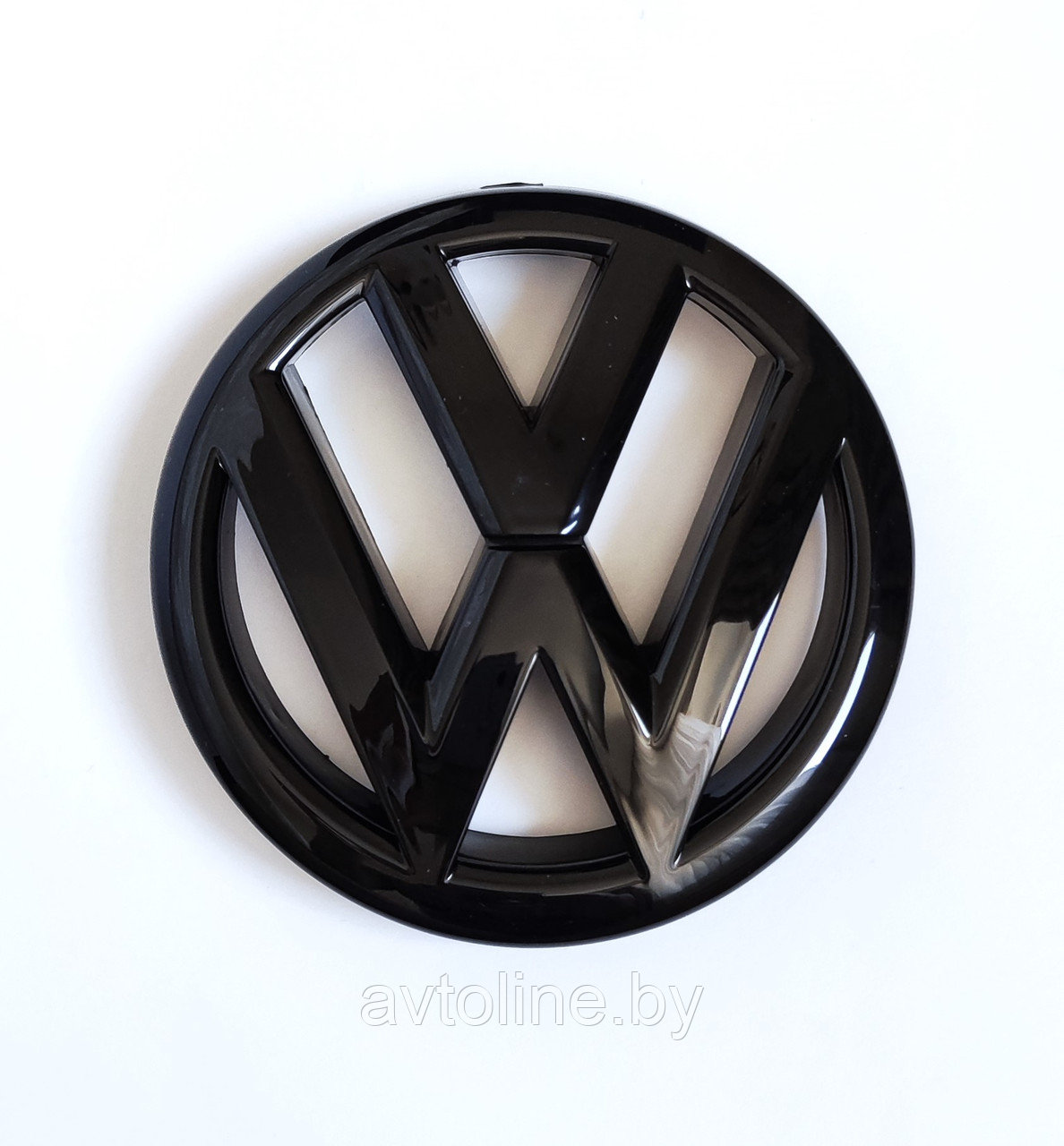 Эмблема Volkswagen Polo Sedan 2011- черная глянцевая (120 мм) 6R0853600A BK1