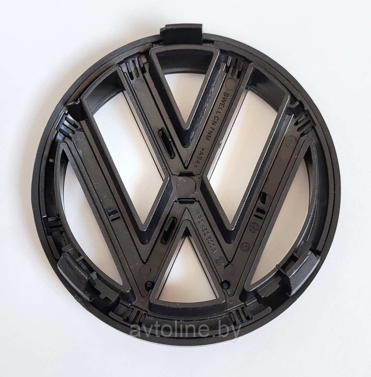 Эмблема Volkswagen Polo Sedan 2011- черная глянцевая (120 мм) 6R0853600A BK1 - фото 3 - id-p212679976