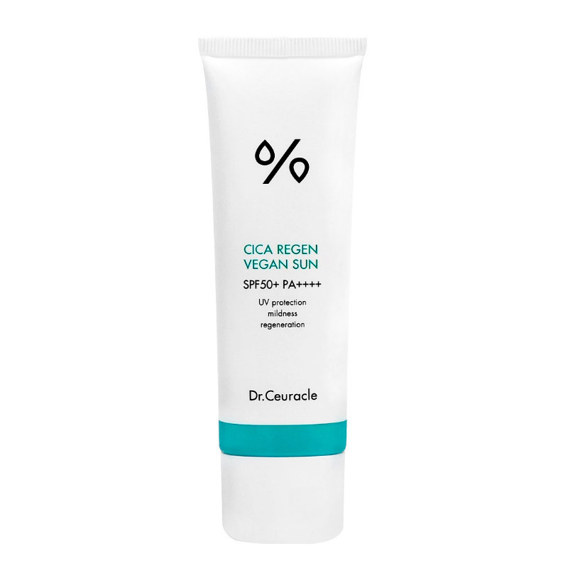 Солнцезащитный веганский крем с центеллой Dr.Ceuracle Cica Regen Vegan Sun SPF 50+ PA++++