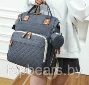 Модный многофункциональный рюкзак с термоотделом, USB и кошелечком Mommys Urban для мамы и ребенка / - фото 1 - id-p213149056